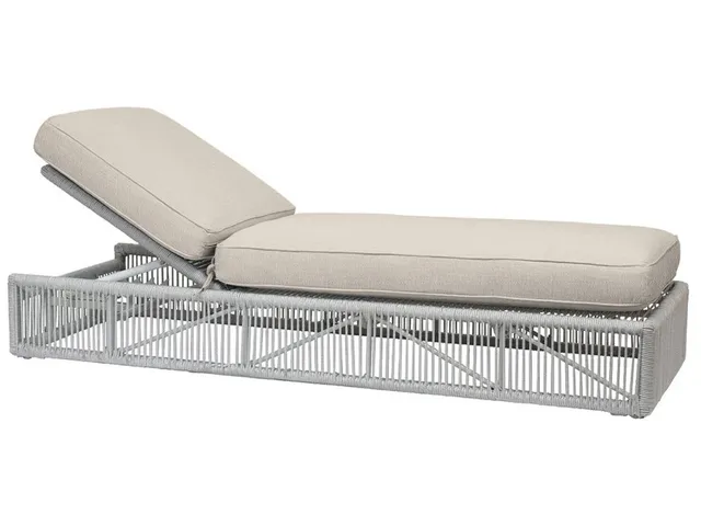 Miami Adjustable Chaise in Echo Ash w/ Self Welt
