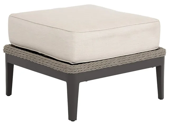 Marbella Ottoman in Echo Ash w/ Self Welt