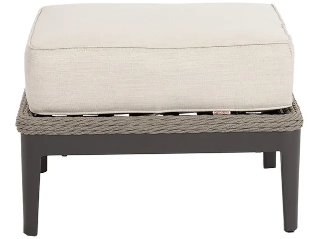 Marbella Ottoman in Echo Ash w/ Self Welt - Alternative View