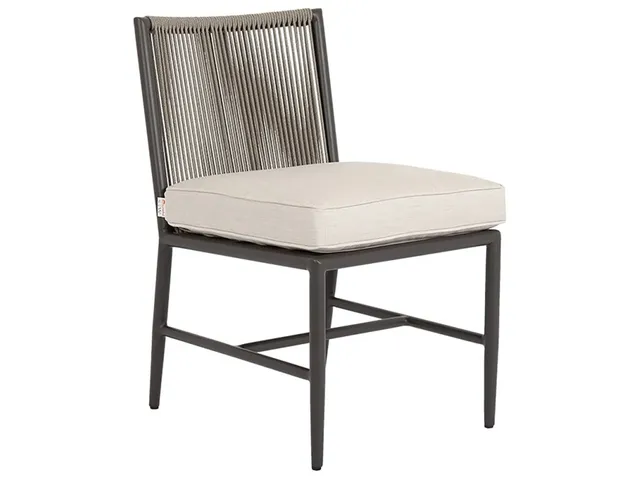 Pietra Armless Dining Chair in Echo Ash, No Welt