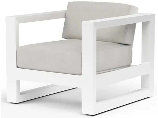 Newport Club Chair in Cast Silver, No Welt - Alternative View