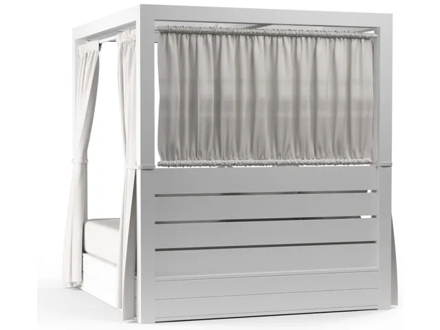 Newport Resort King Daybed in Cast Silver, No Welt