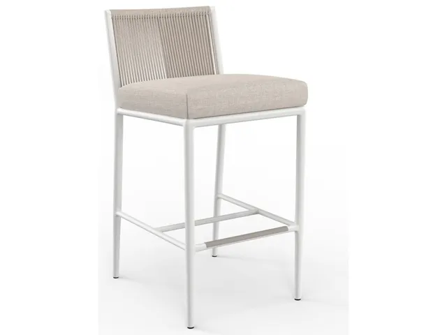 Sabbia Barstool in Echo Ash, No Welt