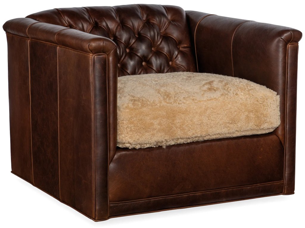 Jaden Swivel Tufted Chair - main image