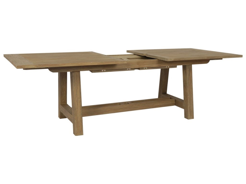 Coastal Teak Dining Table with Leaf Extension - image 4