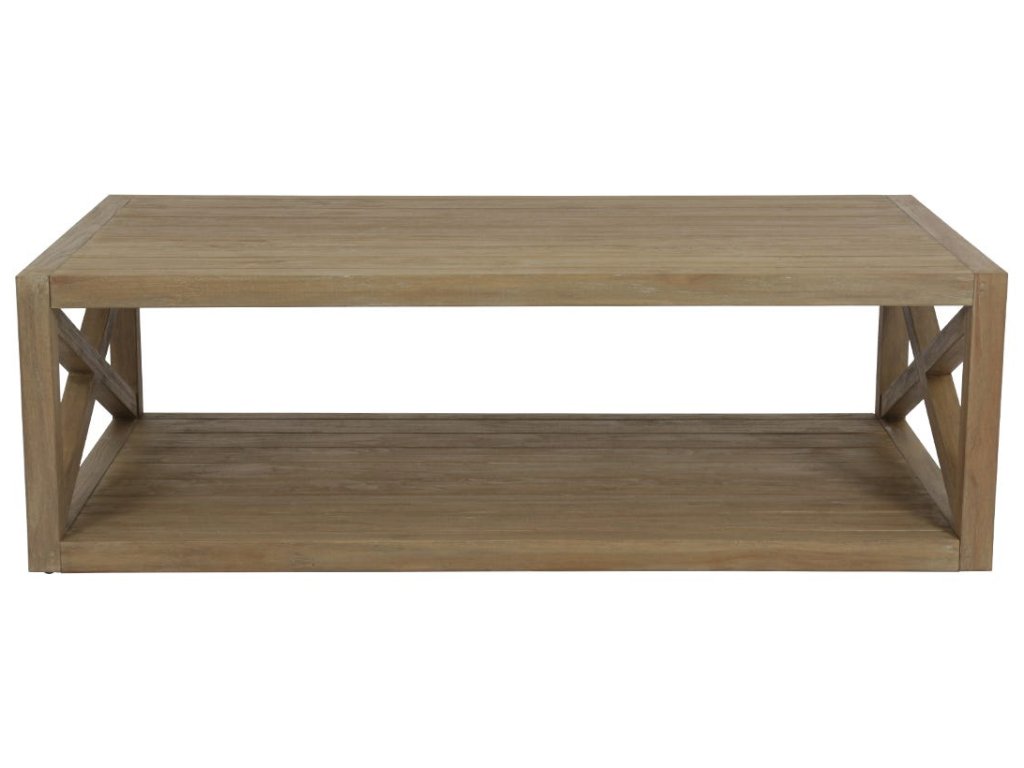 Coastal Teak X Coffee Table - image 2