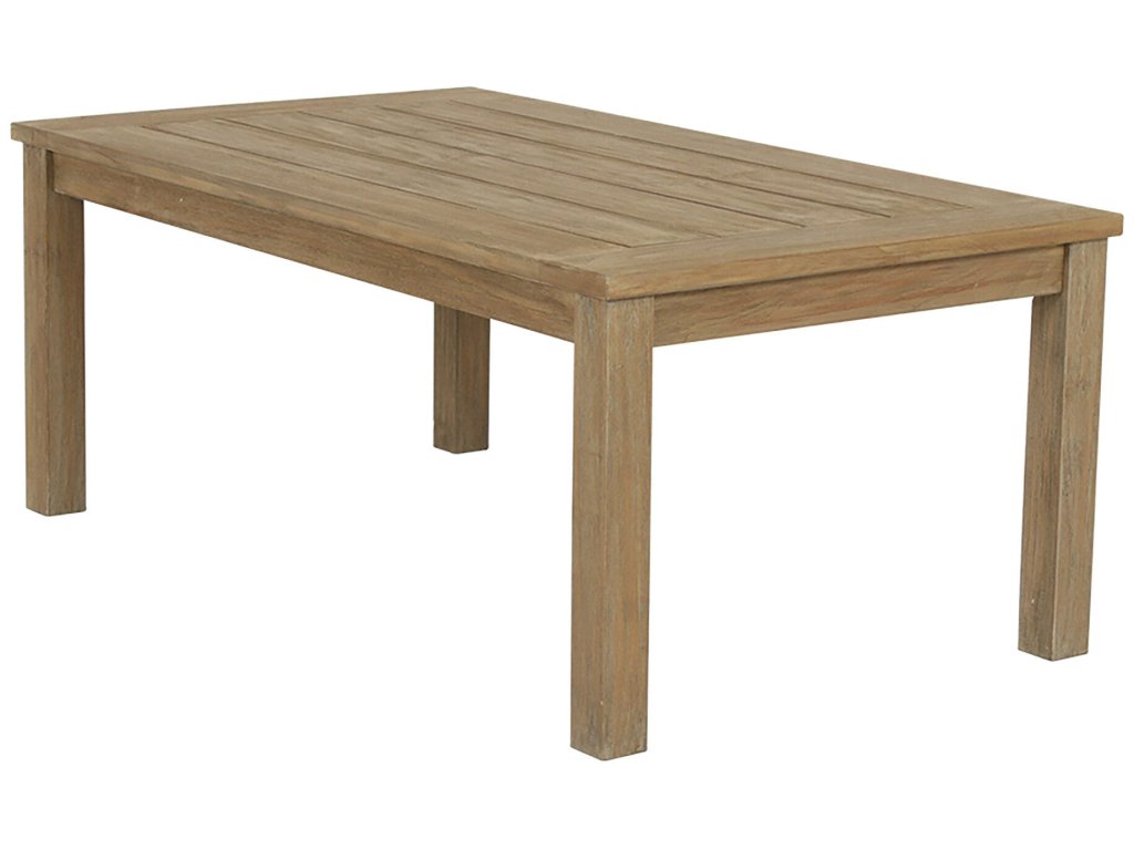 Coastal Teak Rectangular Coffee Table - image 2