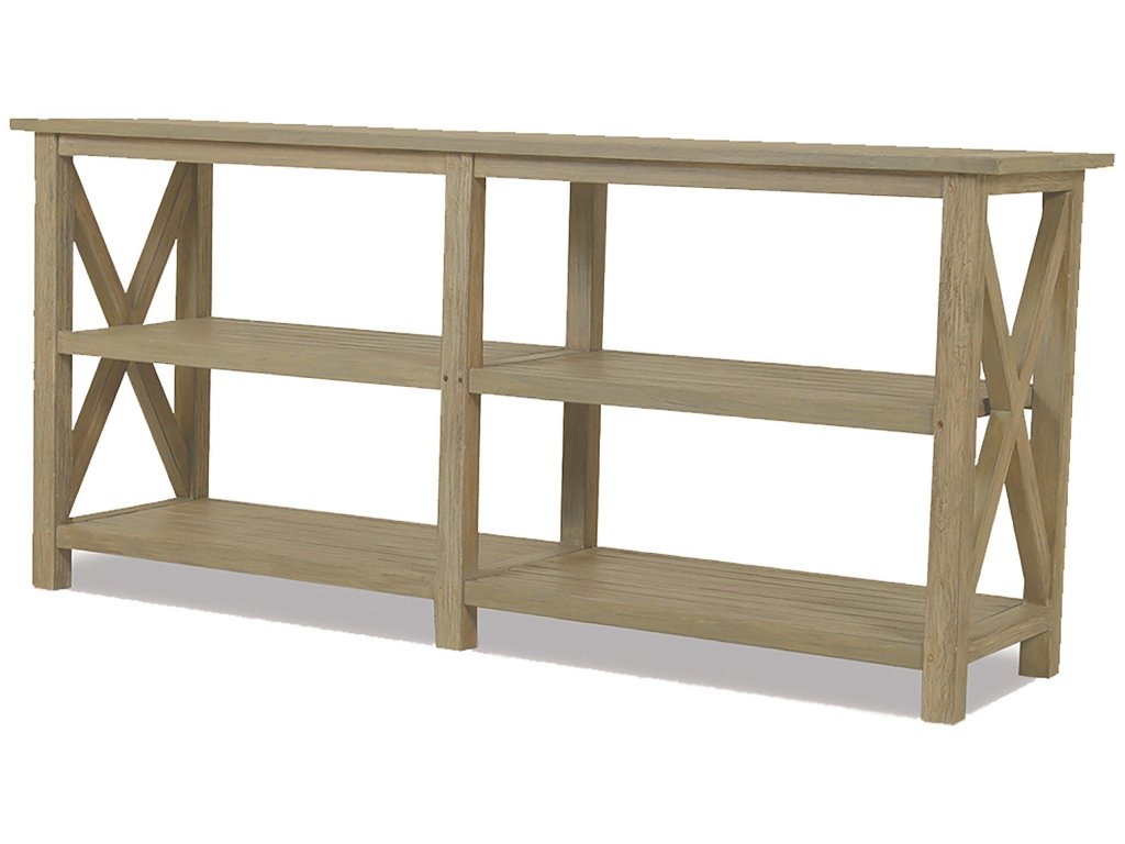 Coastal Teak X Console Table - image 1