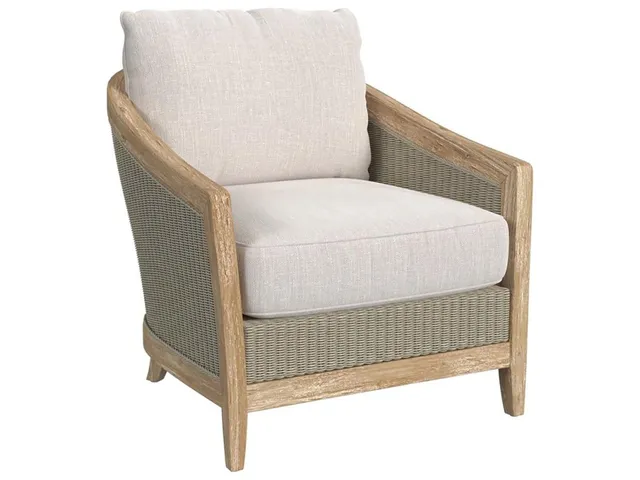 Cambria Club Chair in Canvas Canvas w/ Self Welt
