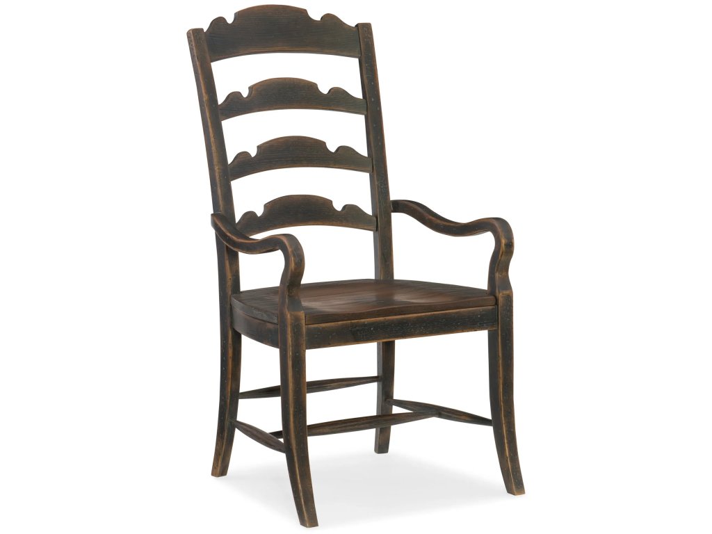 Hill Country Twin Sisters Ladderback Arm Chair - main image