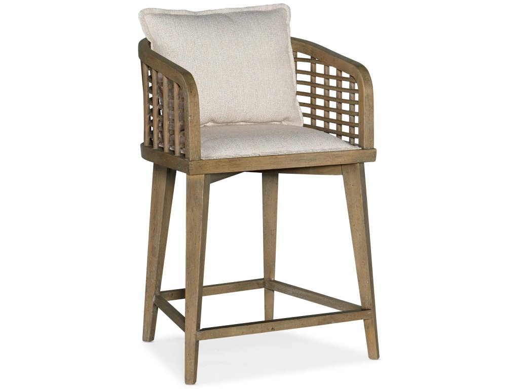 Sundance Barrel Back Swivel Counter Stool - main image