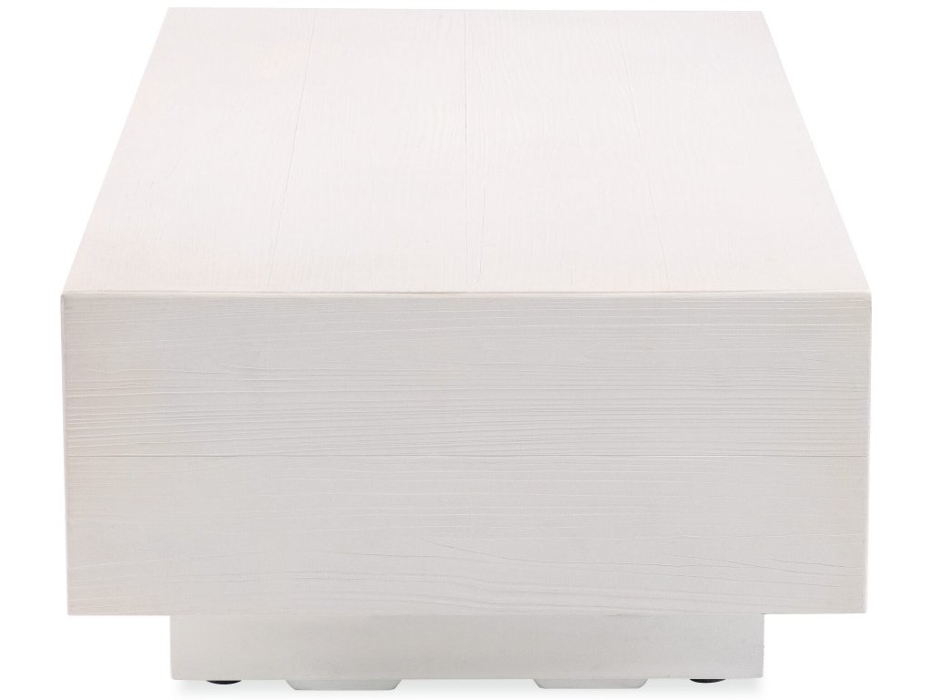 GRFC Faux Bois Coffee Table, Bone Finish - image 2