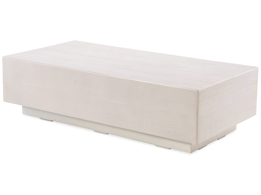 GRFC Faux Bois Coffee Table, Bone Finish - image 3