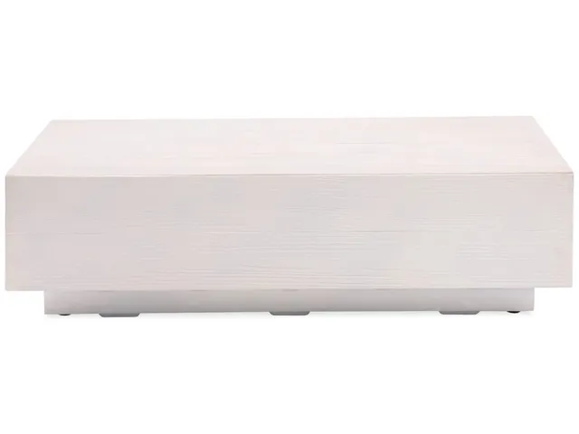 GRFC Faux Bois Coffee Table, Bone Finish - Alternative View