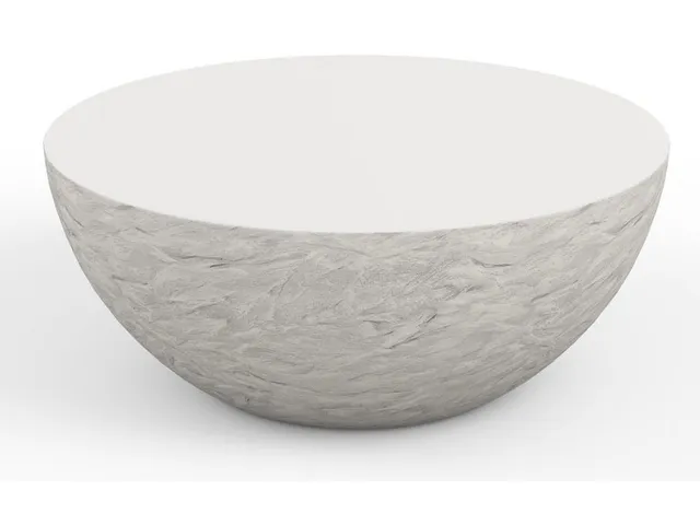 Antique Stone Bowl Coffee Table