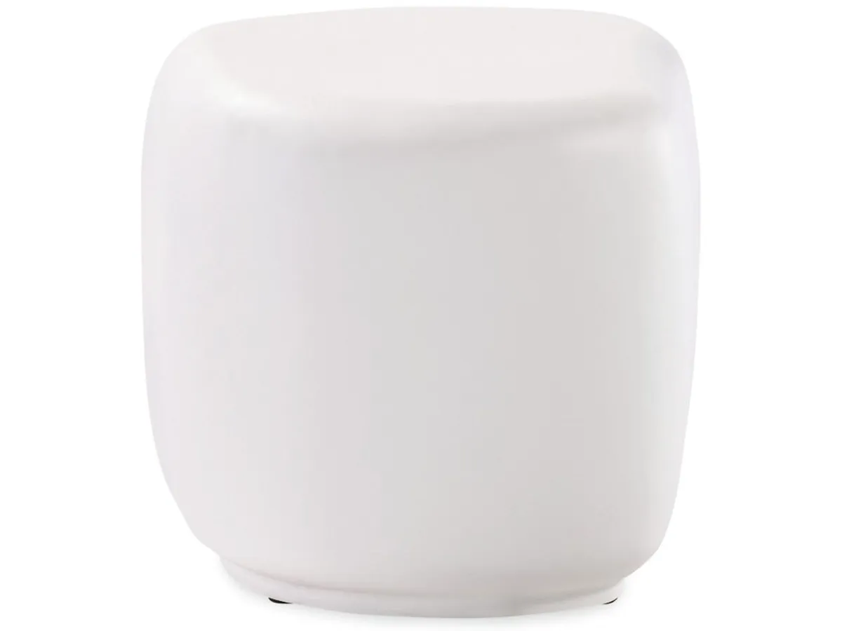 Pebble End Table - Bone - primary view