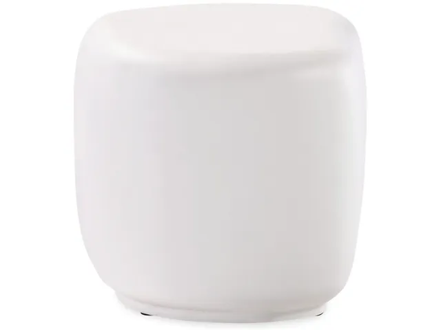Pebble End Table - Bone