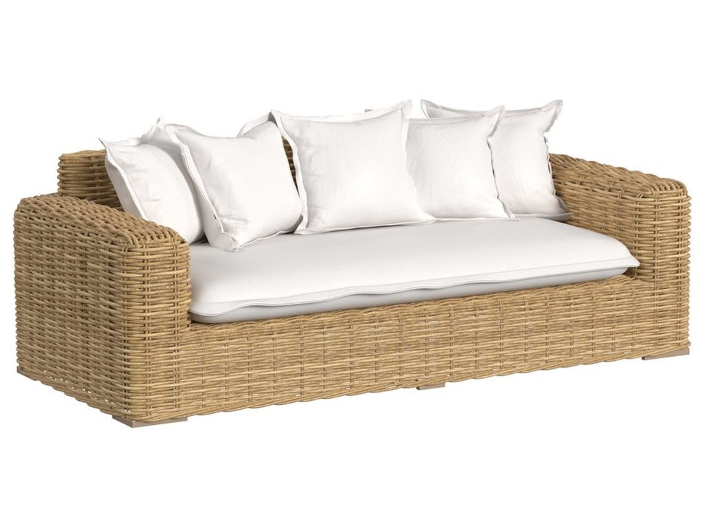 Playa Loveseat in Soothe Pearl w/ Flange Welt - main image