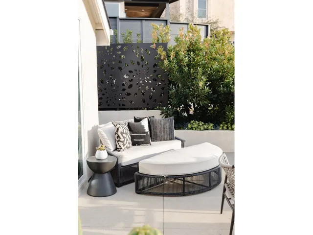 GRC Round End Table, Dark Gray Finish