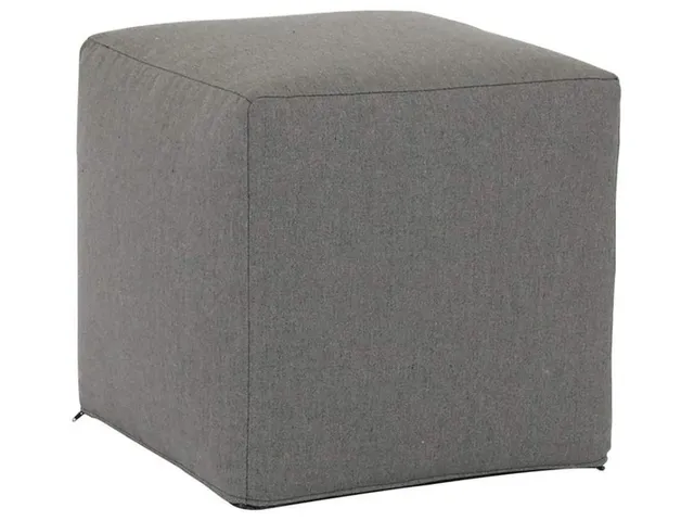 18"Pouf Cube in Heritage Granite