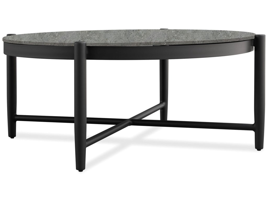 Graphite Round Post Coffee Table - main image