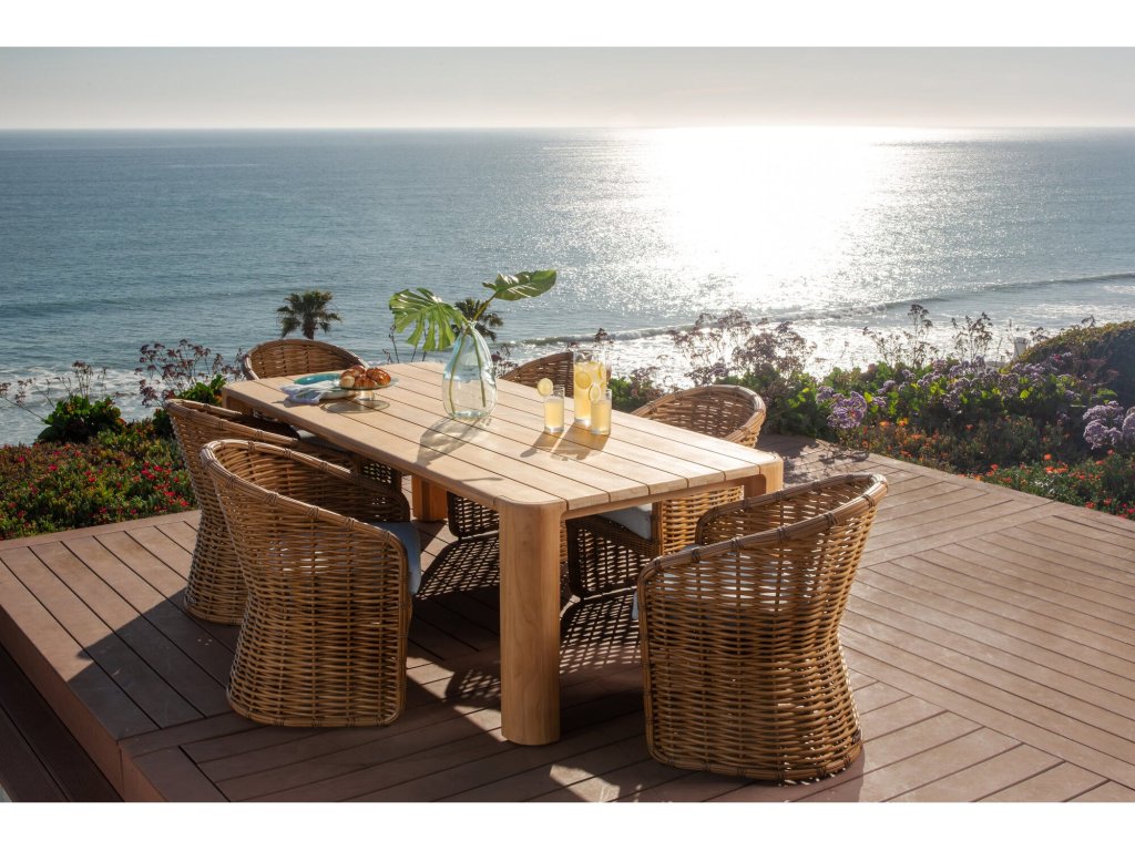 Playa Dining Chair in Soothe Pearl w/ Flange Welt - image 3