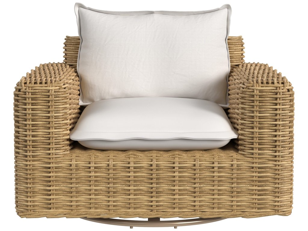 Playa Swivel Club Glider in Soothe Pearl w/ Flange Welt - image 1