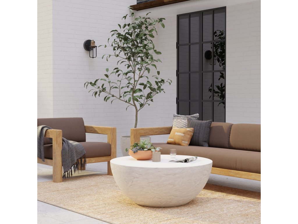 Antique Stone Bowl Coffee Table - image 3