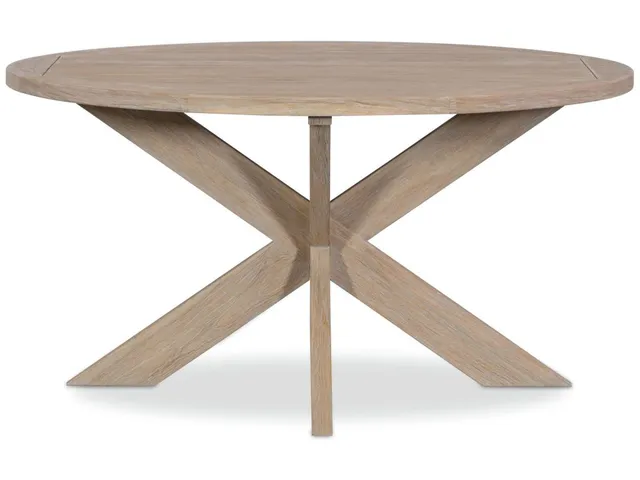 Coastal Teak 56" Round Dining Table