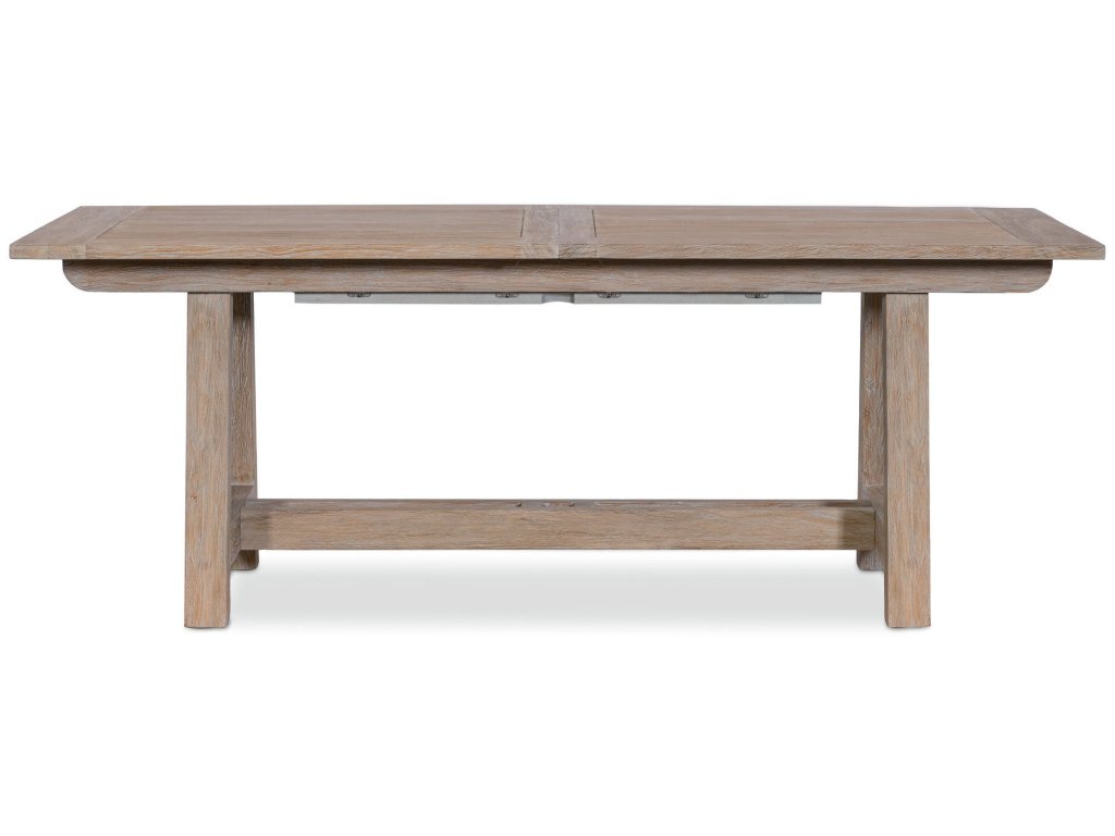 Coastal Teak Dining Table with Leaf Extension - image 2