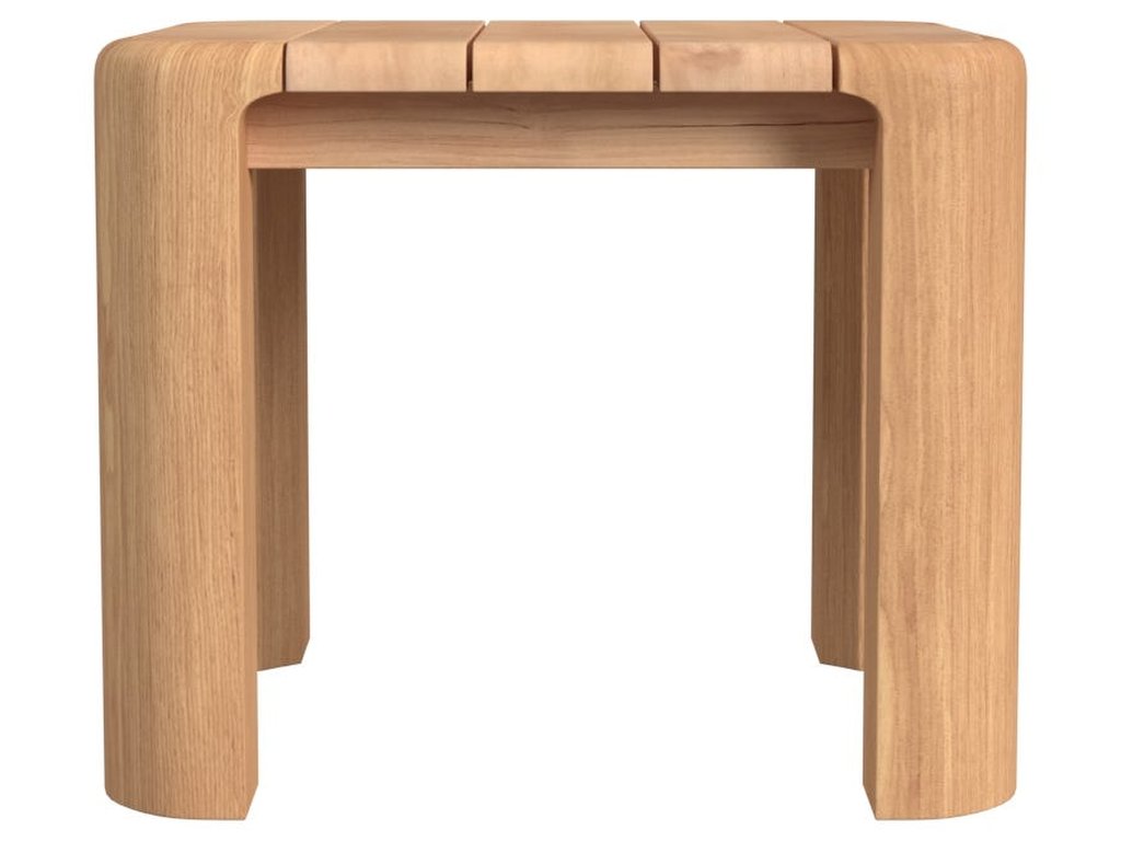 Natural Teak End Table - image 3