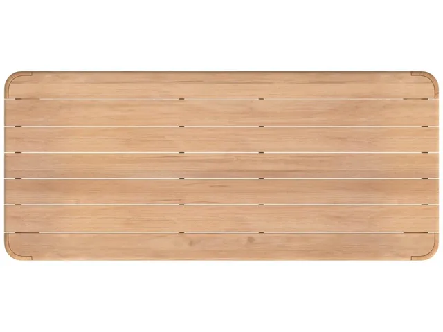 Natural Teak 96" Dining Table - Alternative View