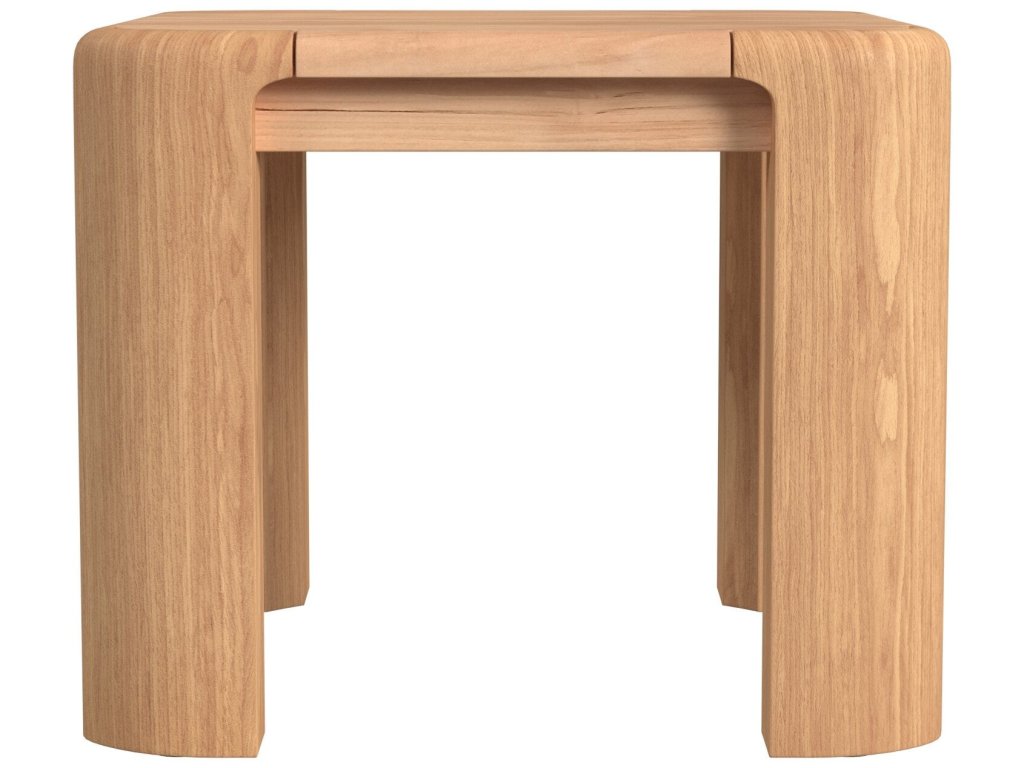 Natural Teak End Table - image 2