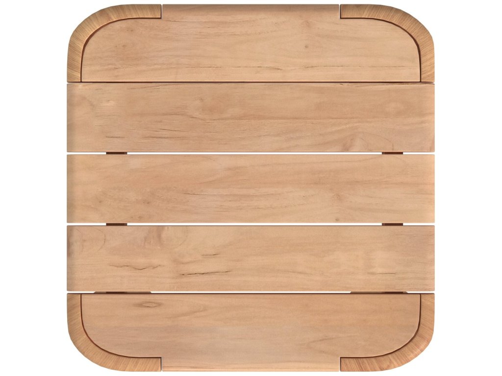 Natural Teak End Table - image 1
