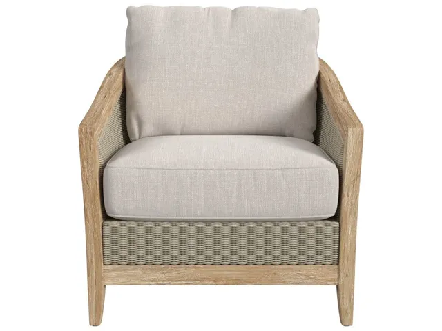 Cambria Club Chair in Canvas Canvas w/ Self Welt - Alternative View