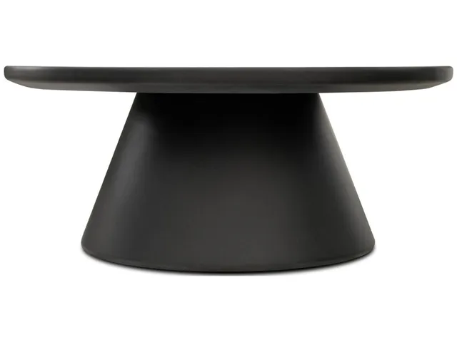 Dark Grey Pedestal Coffee Table