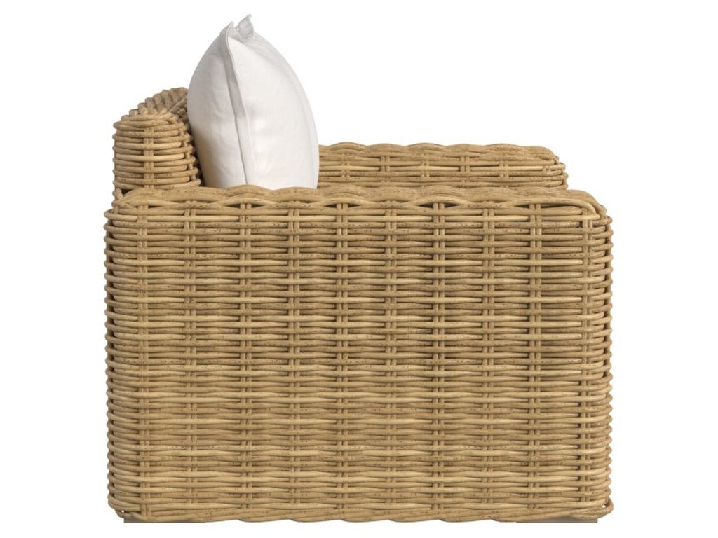 Playa Oversized Club Chair in Soothe Pearl w/ Flange Welt - image 2