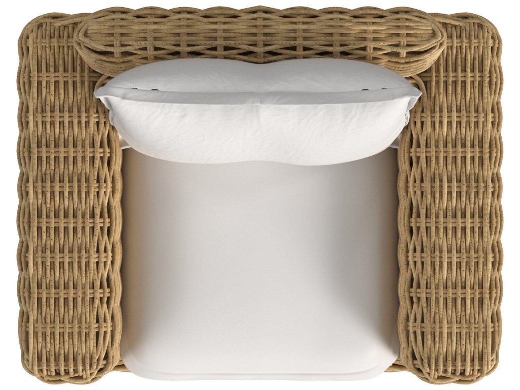 Playa Oversized Club Chair in Soothe Pearl w/ Flange Welt - image 4
