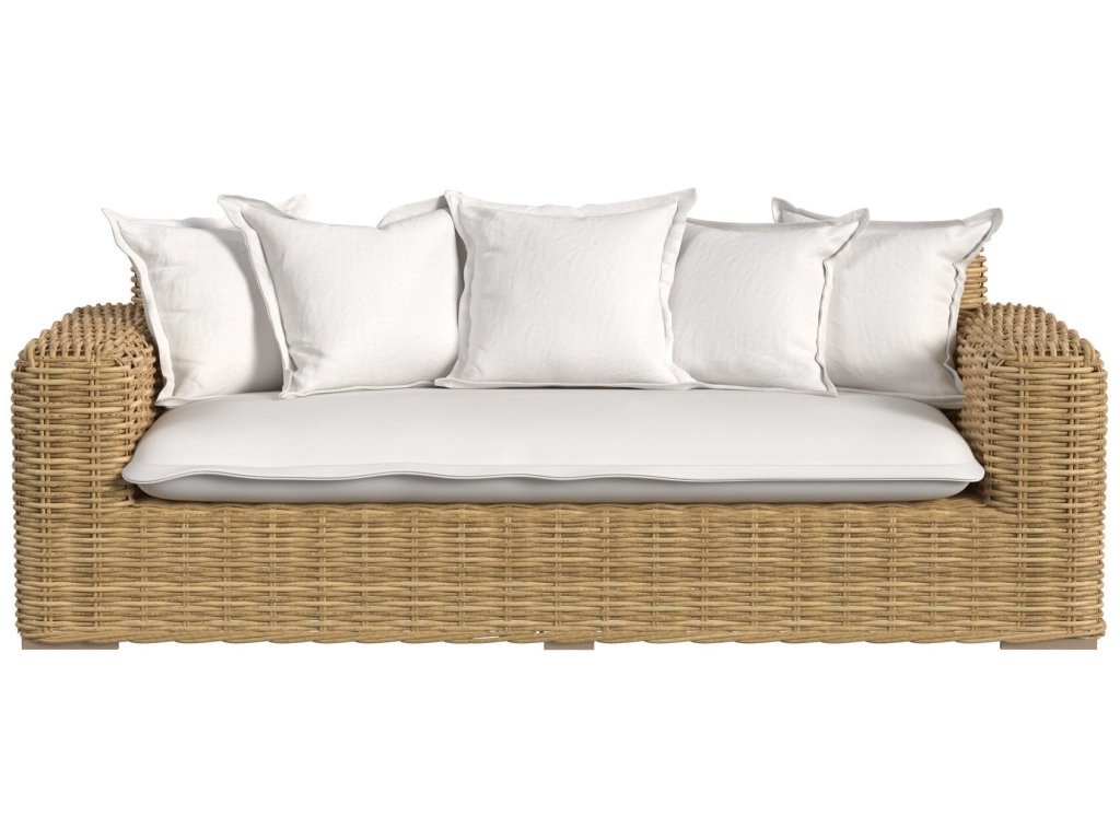 Playa Loveseat in Soothe Pearl w/ Flange Welt - image 1