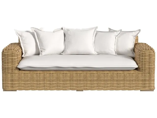 Playa Loveseat in Soothe Pearl w/ Flange Welt - Alternative View