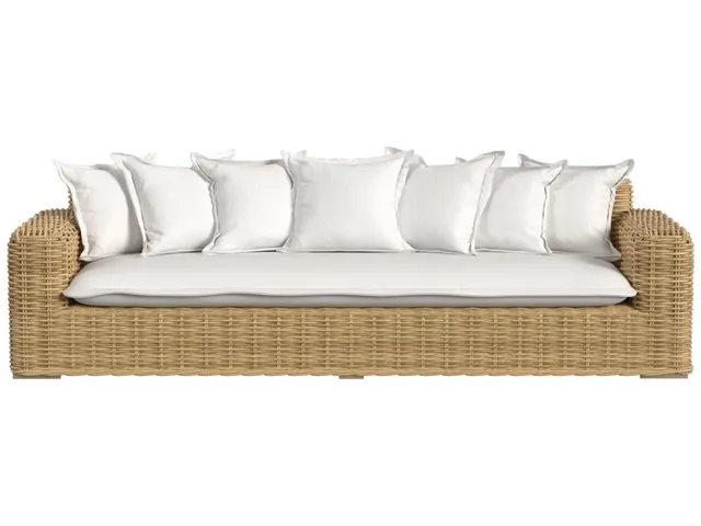Playa Sofa in Soothe Pearl w/ Flange Welt