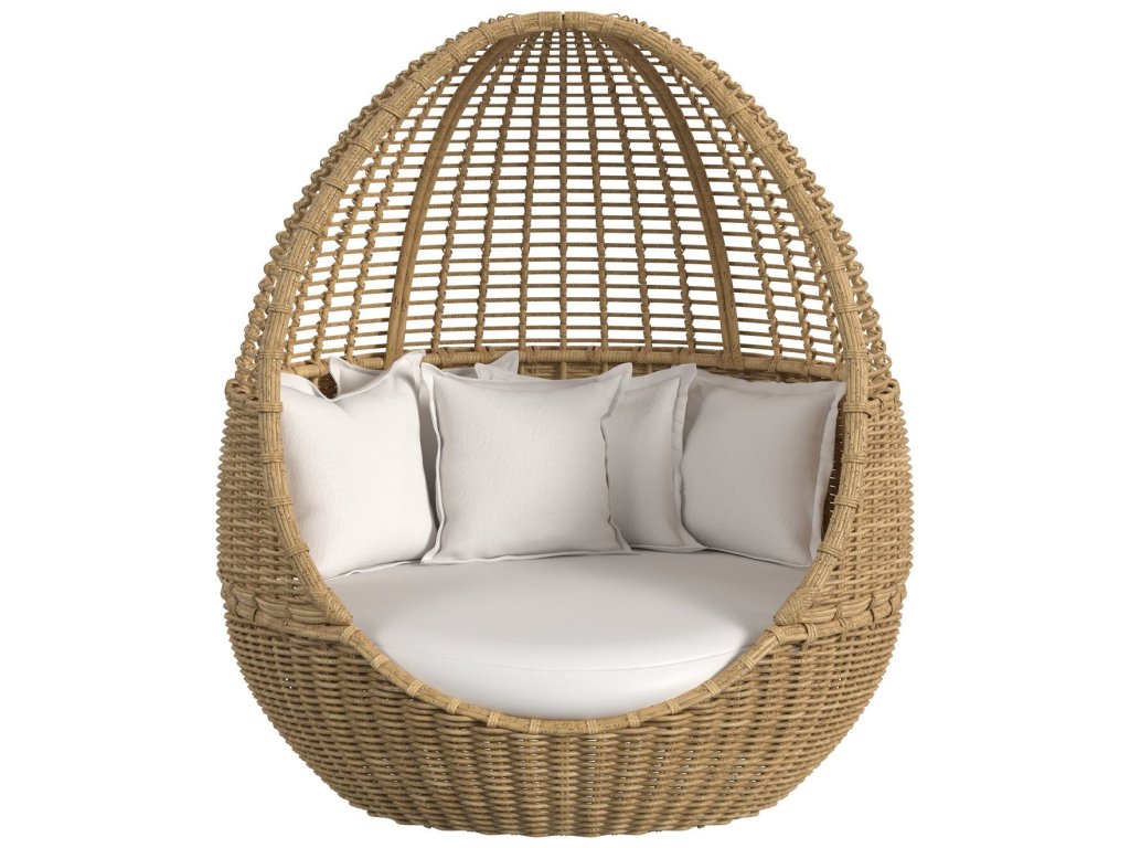 Playa Daybed in Soothe Pearl w/ Flange Welt - main image