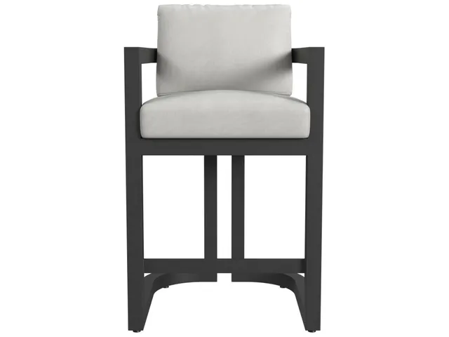 Malibu Barstool in Cast Silver, No Welt - Alternative View