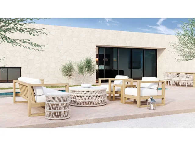 Dana End Table with Honed Carrara Marble Top - Alternative View