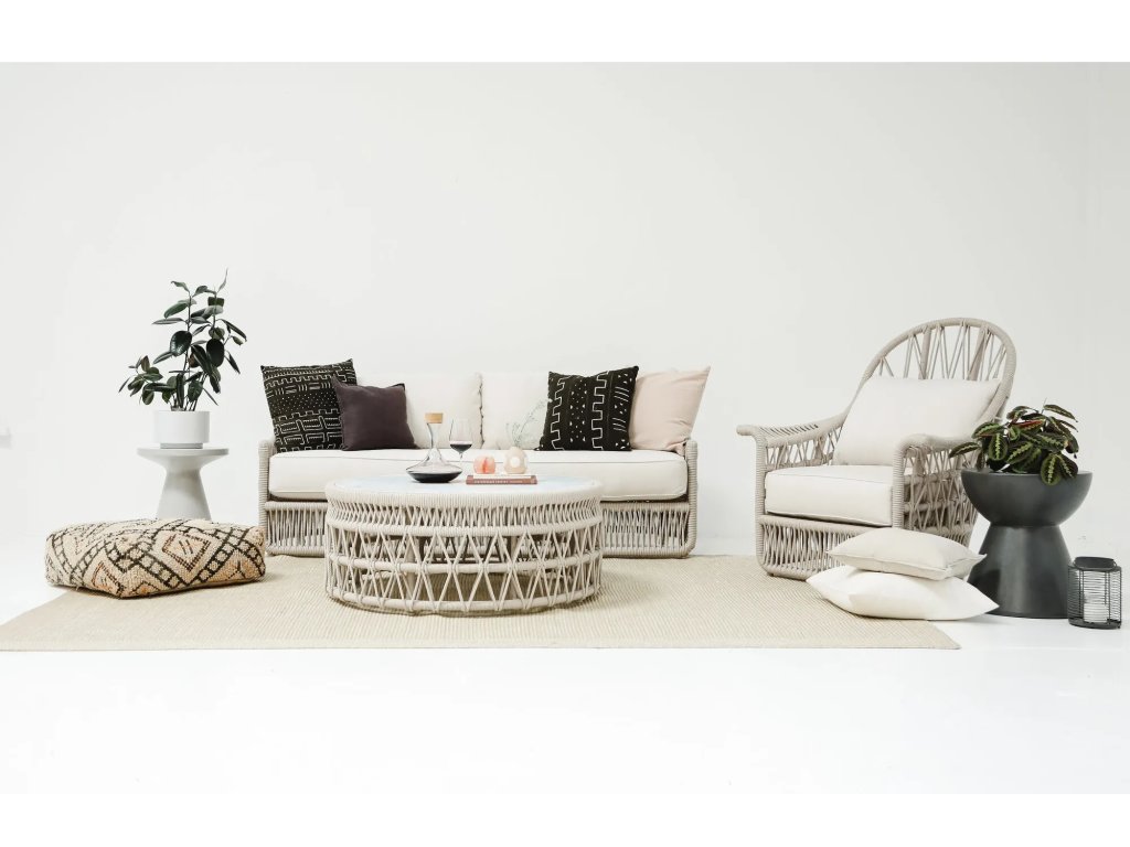 Dana Coffee Table with Honed Carrara Marble Top - image 2
