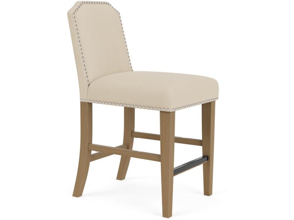 Clipped Top Upholstered Stool - image 7