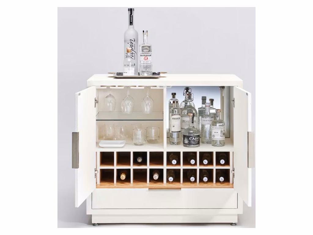 Montaigne Bar Cabinet - Natural White - image 3