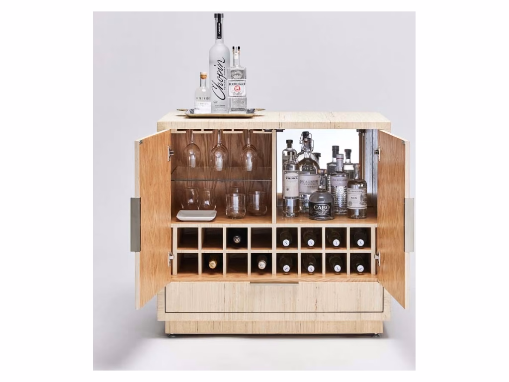 Montaigne Bar Cabinet - Natural - image 4