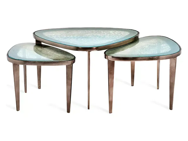 Jan Bunching Cocktail Tables - Blue/Grey - Alternative View