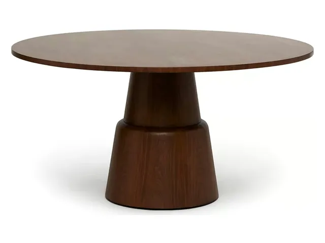 Graves Round Dining Table-Classic Walnut